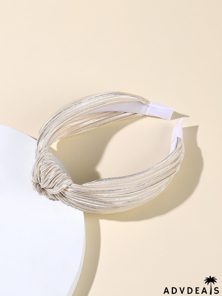Knot Decor Pleated Headband