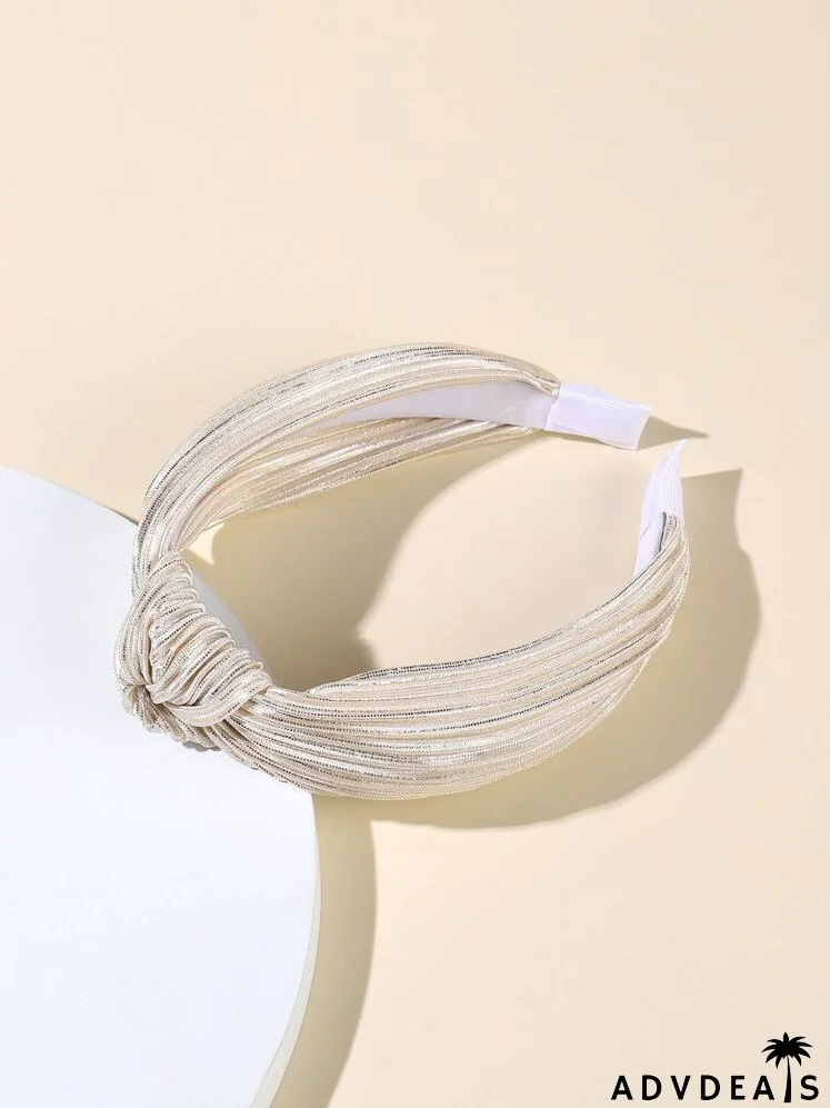 Knot Decor Pleated Headband