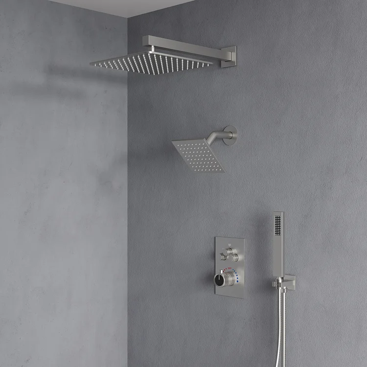 EVERSTEIN 3 Sprayer Modes Shower System in Brushed Nickel SFS-1003A-NK12