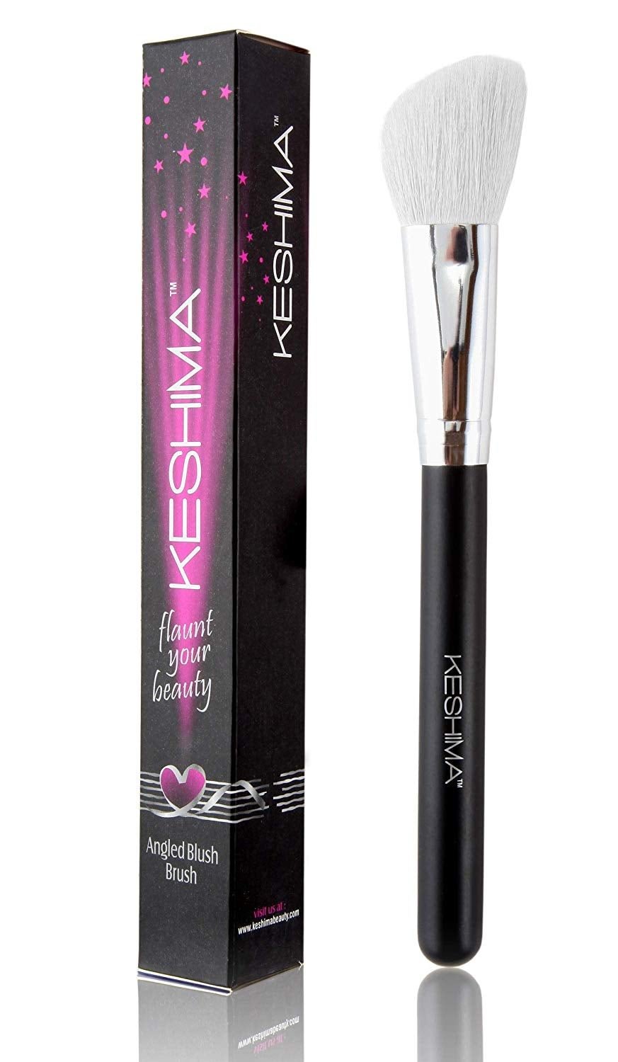 Angled Blush Brush/Bronzer Brush By Keshima -  Brush for Contouring, Blush and Bronzer Makeup Application