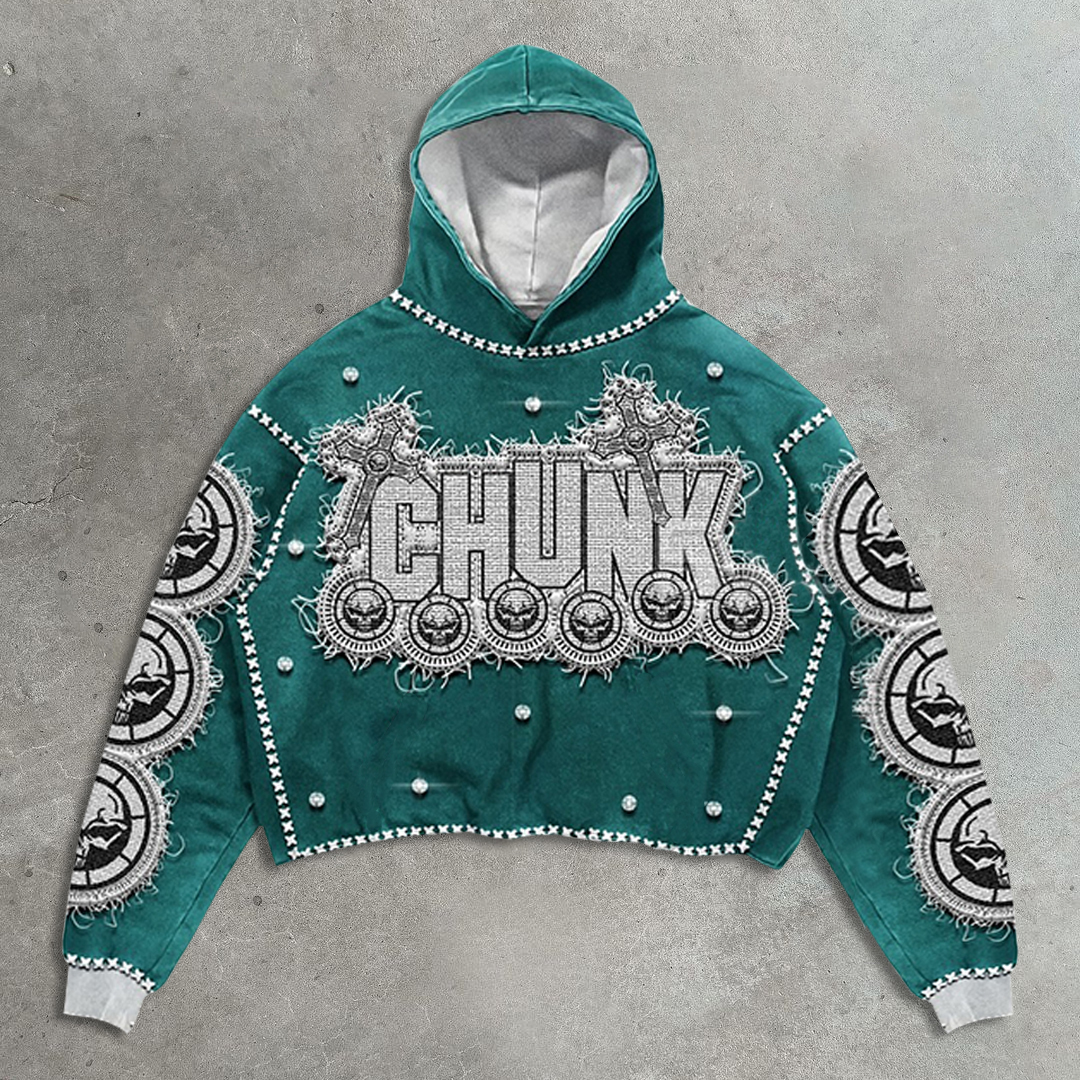 Skull Cross Casual Street Hoodie