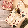 Festive Christmas Gift Wrapping Kraft Paper