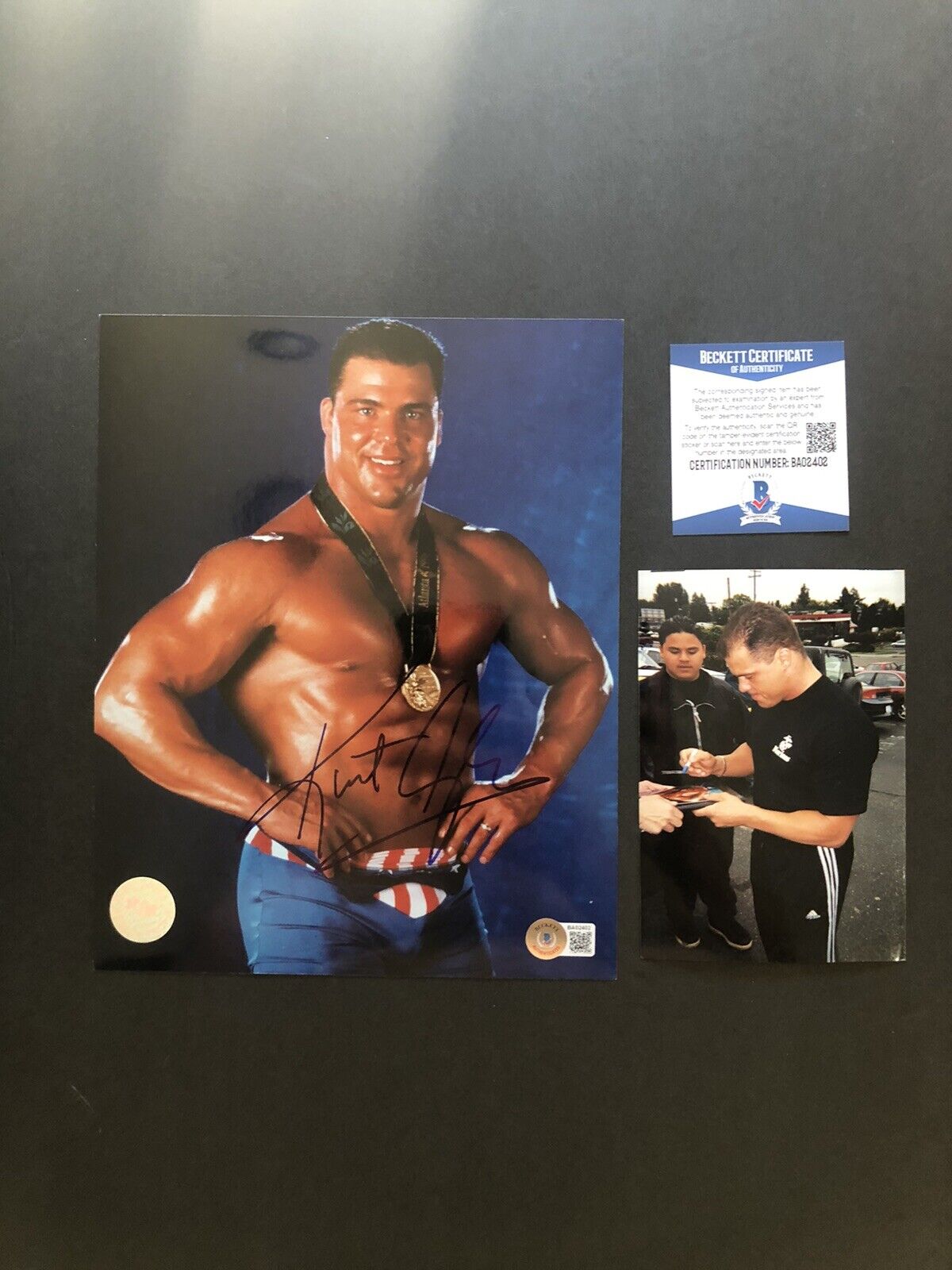 Kurt Angle Hot! signed autographed WWE Wrestling 8x10 Photo Poster painting Beckett BAS coa