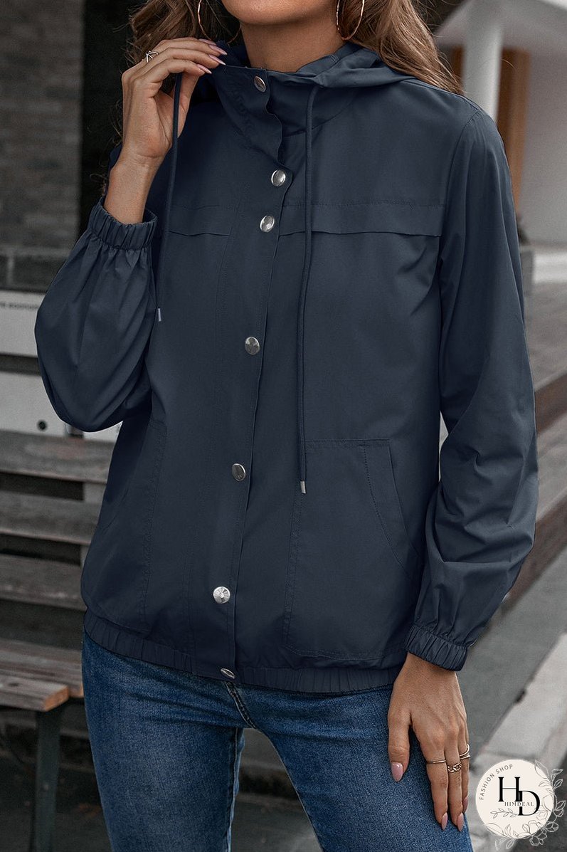 Button-Down Long Sleeve Sports Jacket