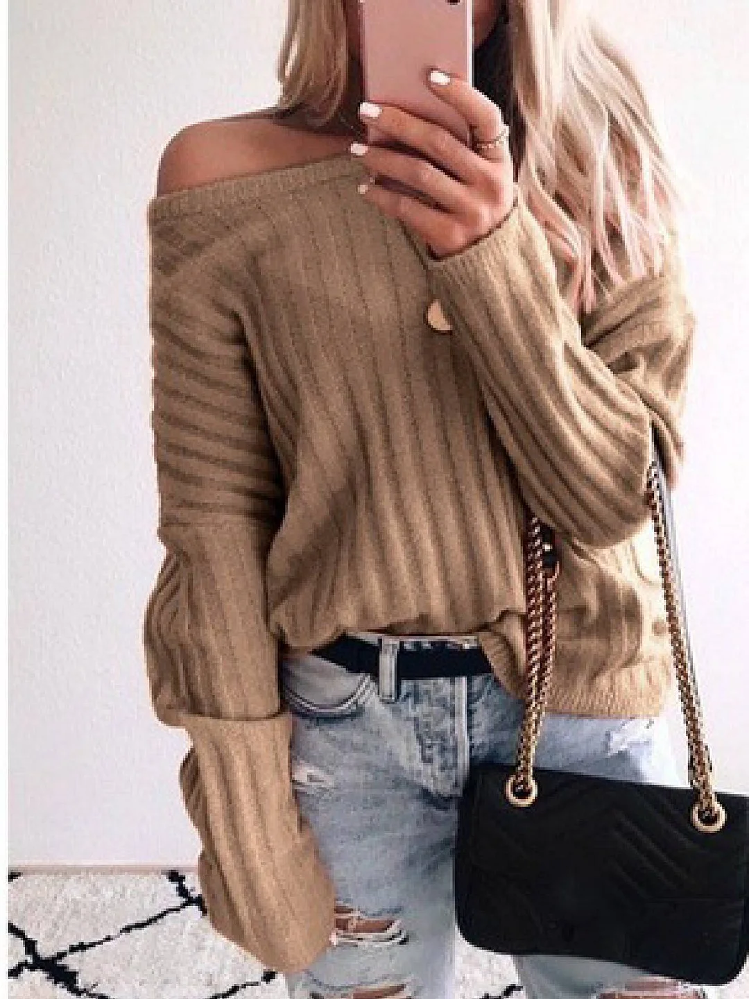 Casual Round Neck Sweater | EGEMISS