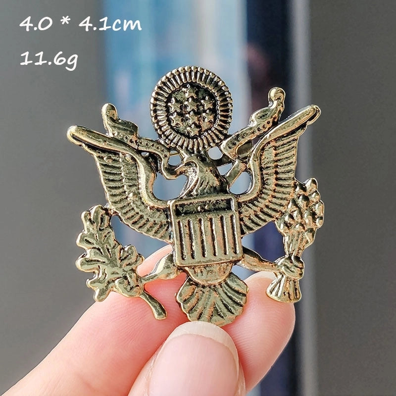 Retro Pin Animal Lion Alloy Plating Unisex Brooches