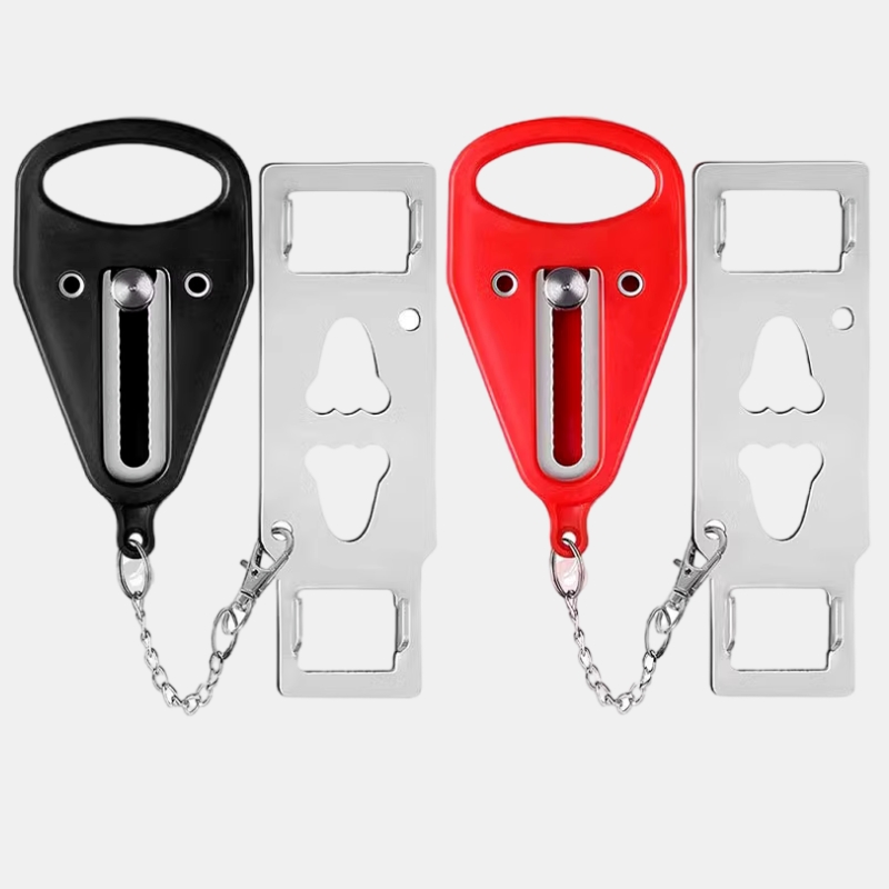 Portable Door Lock Home Security Door Locker Travel Lockdown Locks for Additional Safety and Privacy Perfect for Traveling Hotel Home Apartment College