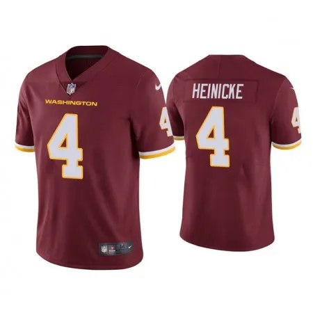 Men's Washington Football Team #4 Taylor Heinicke Red Vapor Untouchable Limited Stitched Jersey 63ZQ