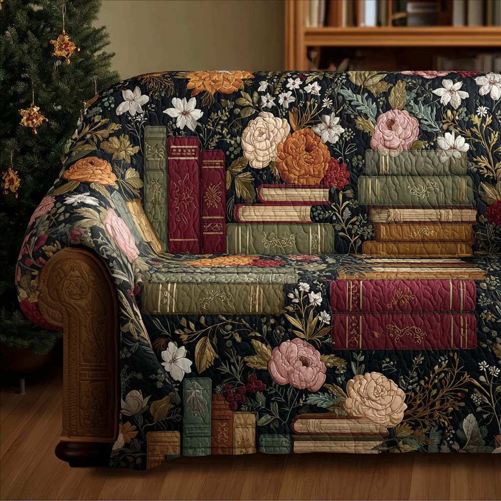 Book Bloom Quilted Sofa Cover NCU0NT11436 everthome