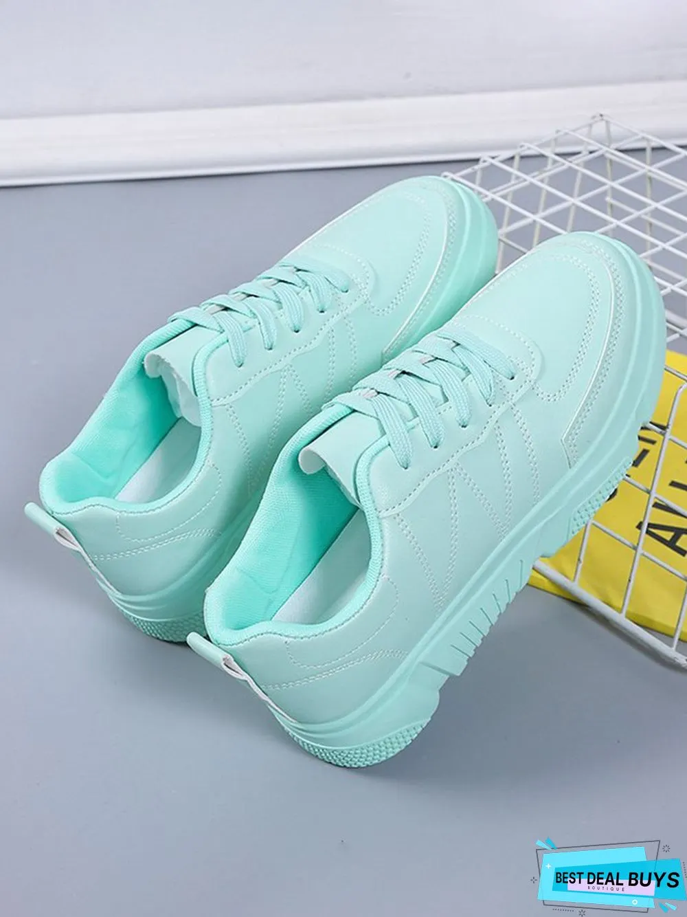 Casual Plain Color Skate Shoes