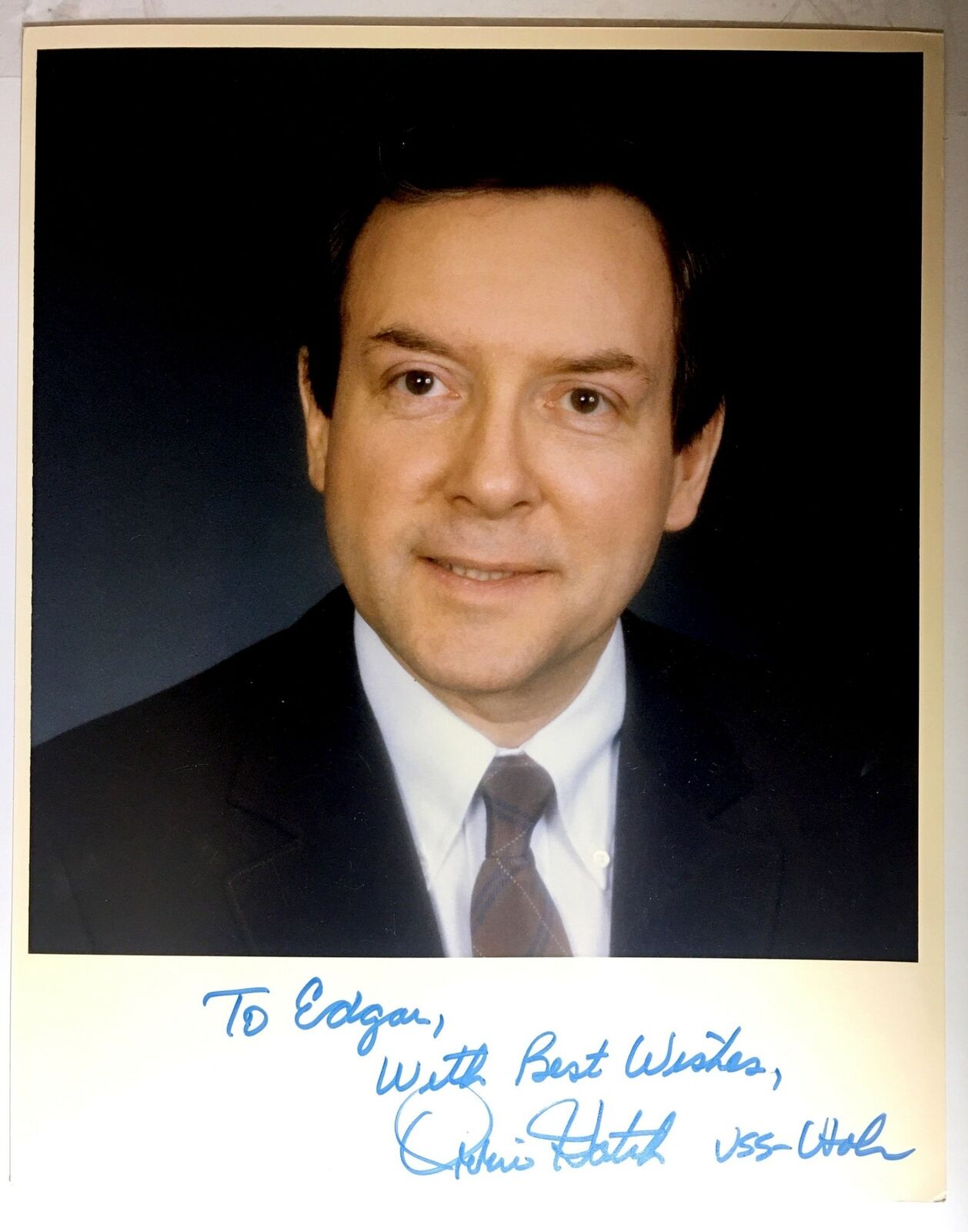 Orrin Hatch Signed 8x10 Photo Poster painting Utah Senator Autograph Auto