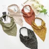 10PCS Triangle Flower Hair Scarf Bands Set