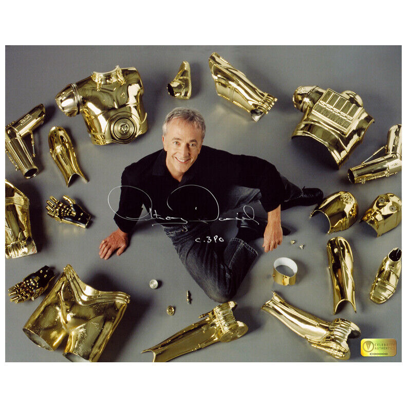 Anthony Daniels Autographed Star Wars C-3PO Parts 8x10 Photo Poster painting