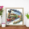 Diamond Painting-DIY Crystal Rhinestone Xmas Train