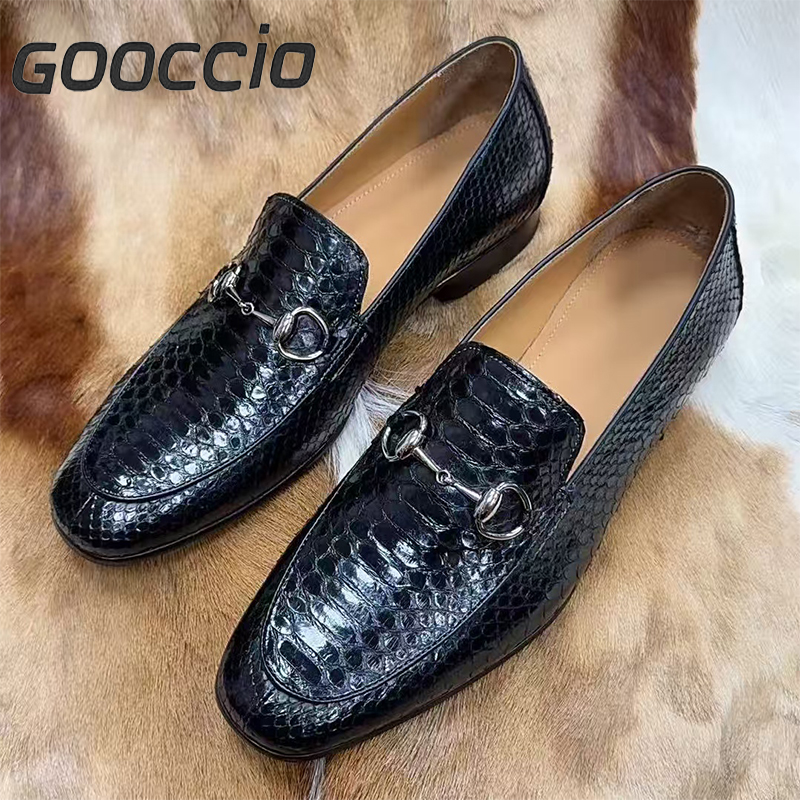MY253 Python Leather Dress Shoes/Loafer Shoes For Men GOOCCIO   
