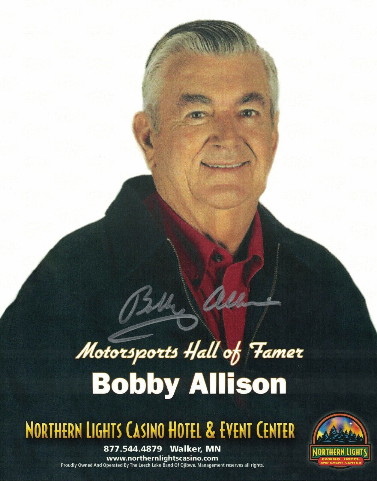 Bobby Allison Signed Autographed 8 x 10 Photo Poster painting Nascar Driver HOF B