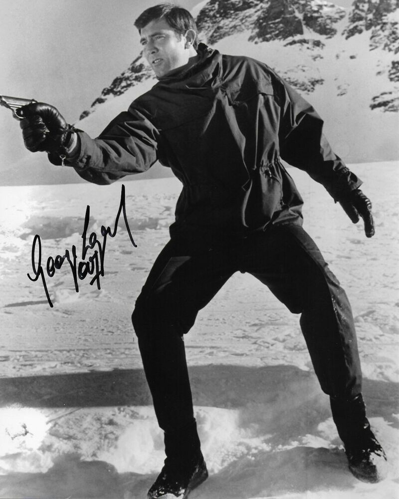 George Lazenby James Bond 007 Original Autographed 8X10 Photo Poster painting #48 signed @HShow