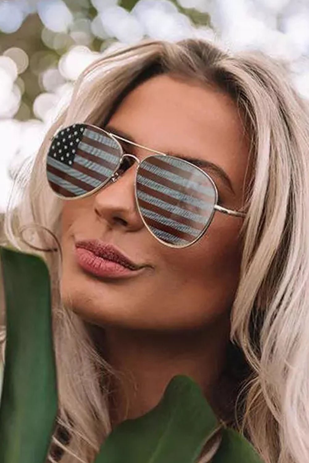 American Flag  Top Gun Aviator Sunglasses