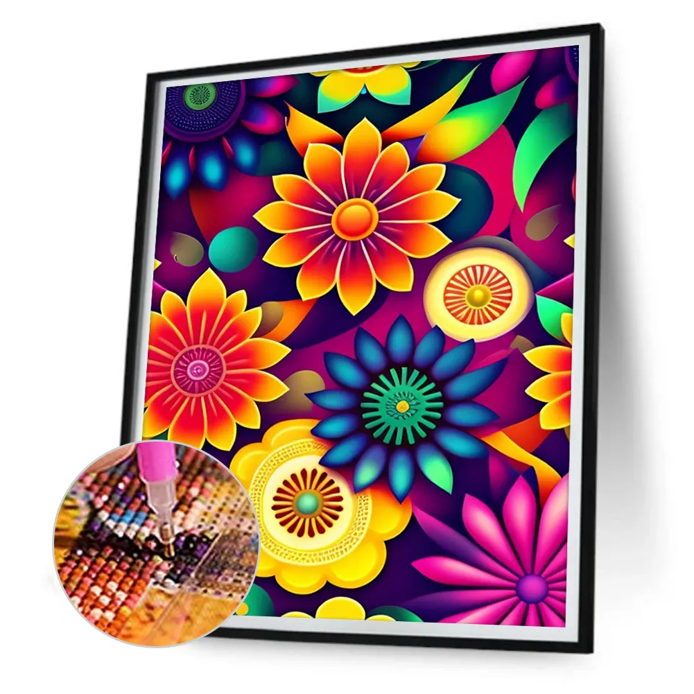 Full Round Diamond Painting 40*50cm - Flower