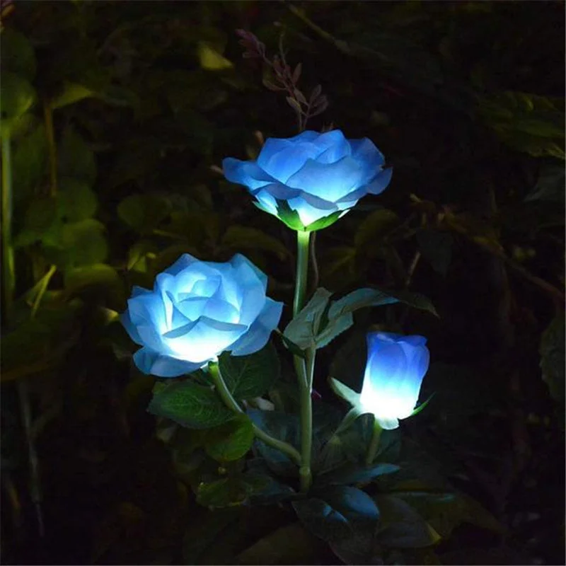 Artificial Rose Solar Outdoor Garden Light
