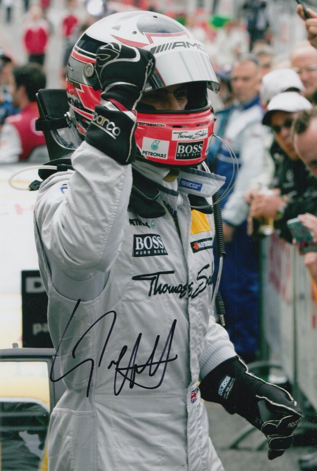 Gary Paffett Hand Signed 12x8 Photo Poster painting Touring Cars Autograph Mercedes-Benz 2