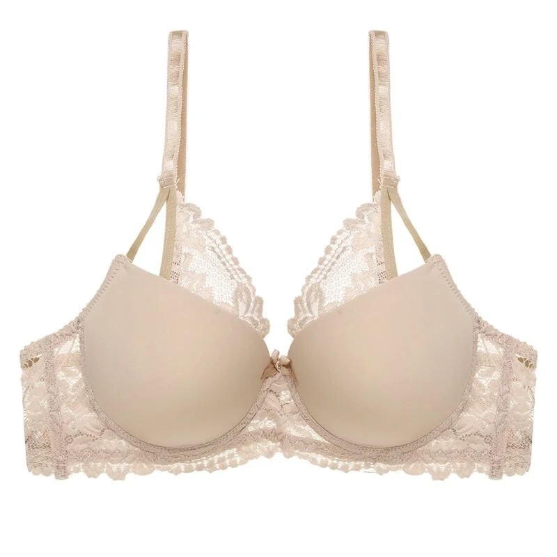 Sexy Push Up Bra B C Cup Lace Bras For Women Bra Adjustment Lingerie Female Bralette Underwear Ladies Big Plus Size Brassiere