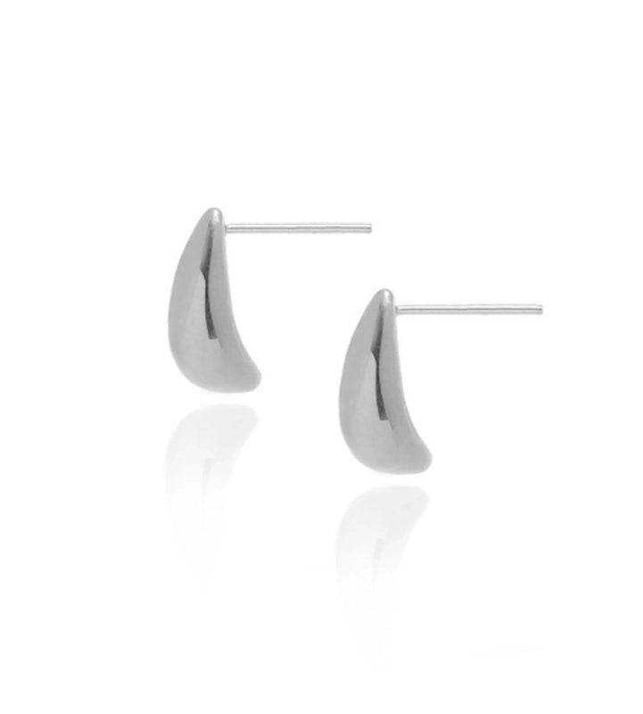 1 Pair Sweet Letter Heart Shape Flower Plating Titanium Steel Ear Studs