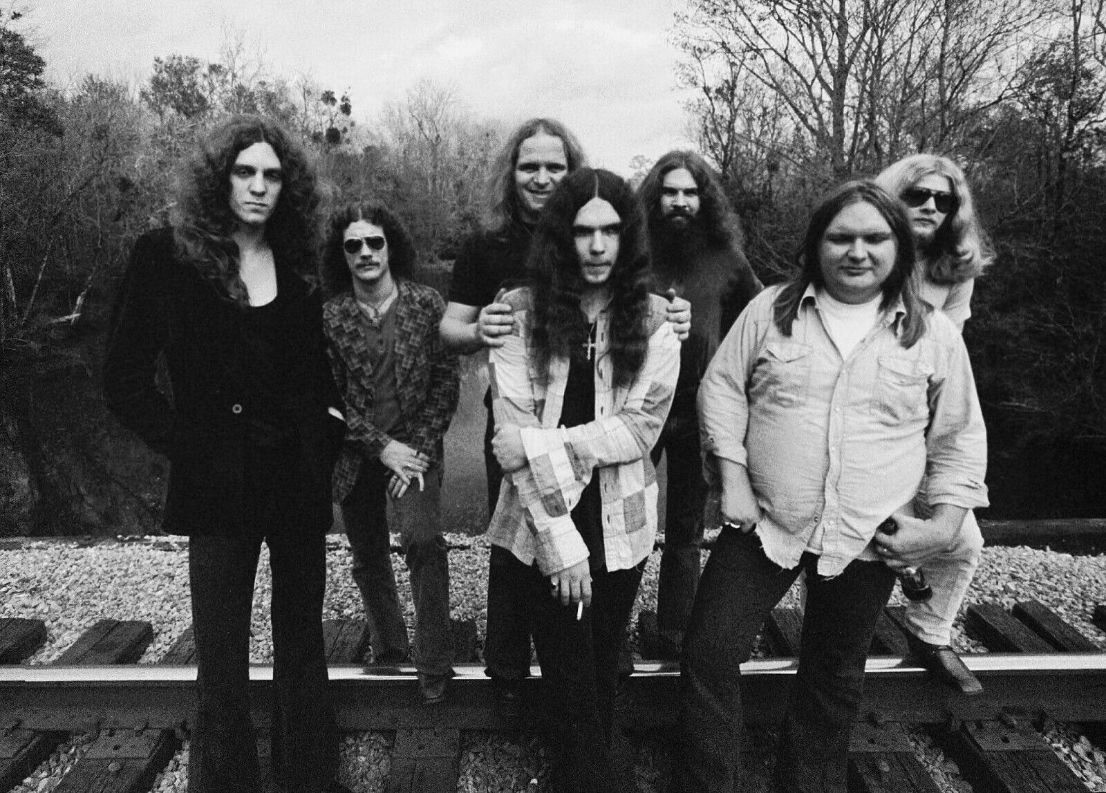 ?? 1974 LYNYRD SKYNYRD 8x10” Photo Poster painting - RONNIE VAN ZANT!!