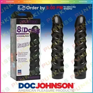 pornhint Pornhint Vac U Lock Code Black 8" Raging Hard Ons__Dong Dildo Vaginal Anal Sex