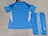 Joyfball 2025/2026 Kids Size Real Madrid Goalkeeper Blue Football Shirt