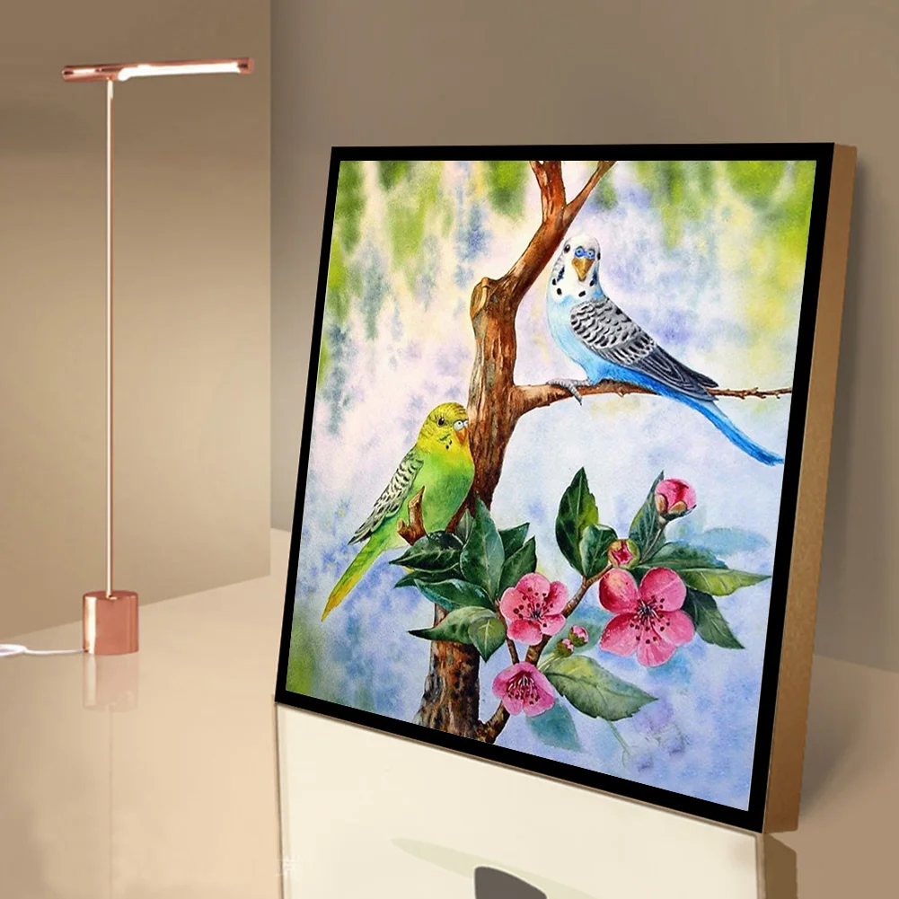 Diamond Painting - Full Round Drill - Birds(30*30cm)