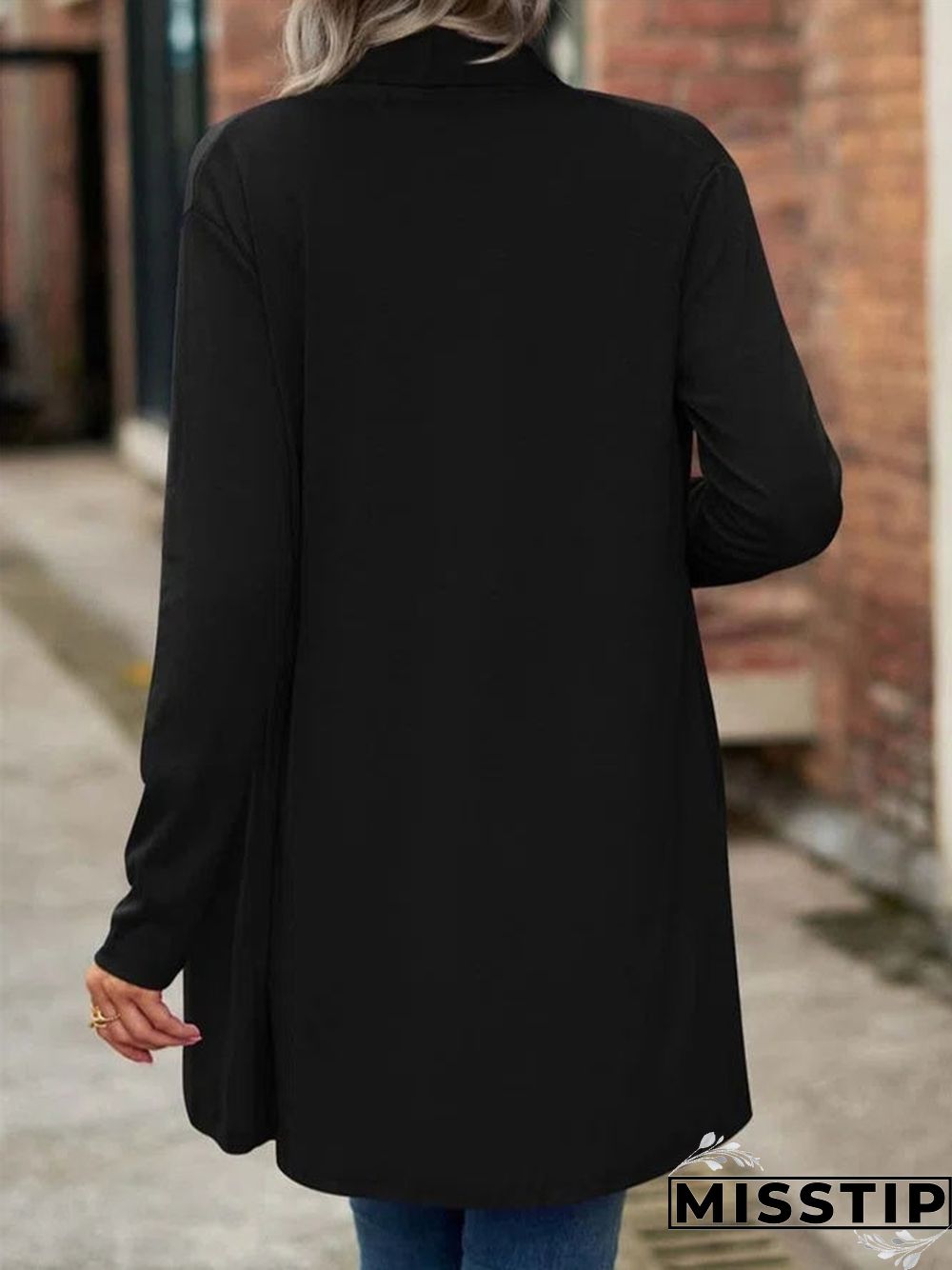 Women's Wrap Loose Casual Plain Coat