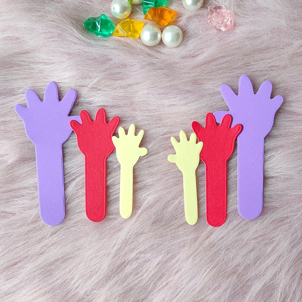 New 3 Pcs Arm or hand metal cutting die mould scrapbook decoration embossed photo album decoration card making DIY handicrafts