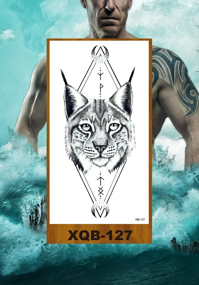 Waterproof Temporary Tattoo Sticker Hipster Tattoo Man Woman Tattoo Body Tattoo Art Tatuajes Big Tiger Lion Wolf Rose Arm Tatto