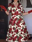 Vintage Rose Fishbone Waist Dress