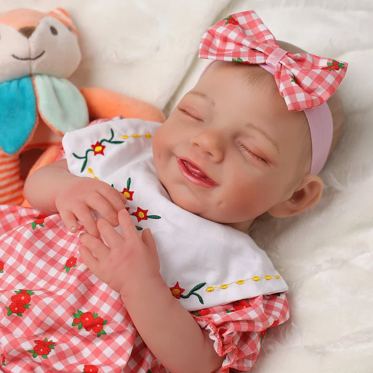 Babeside Olivia 20" Realistic Reborn Baby Dolls Infant Adorable Smiling Girl Cute Strawberry