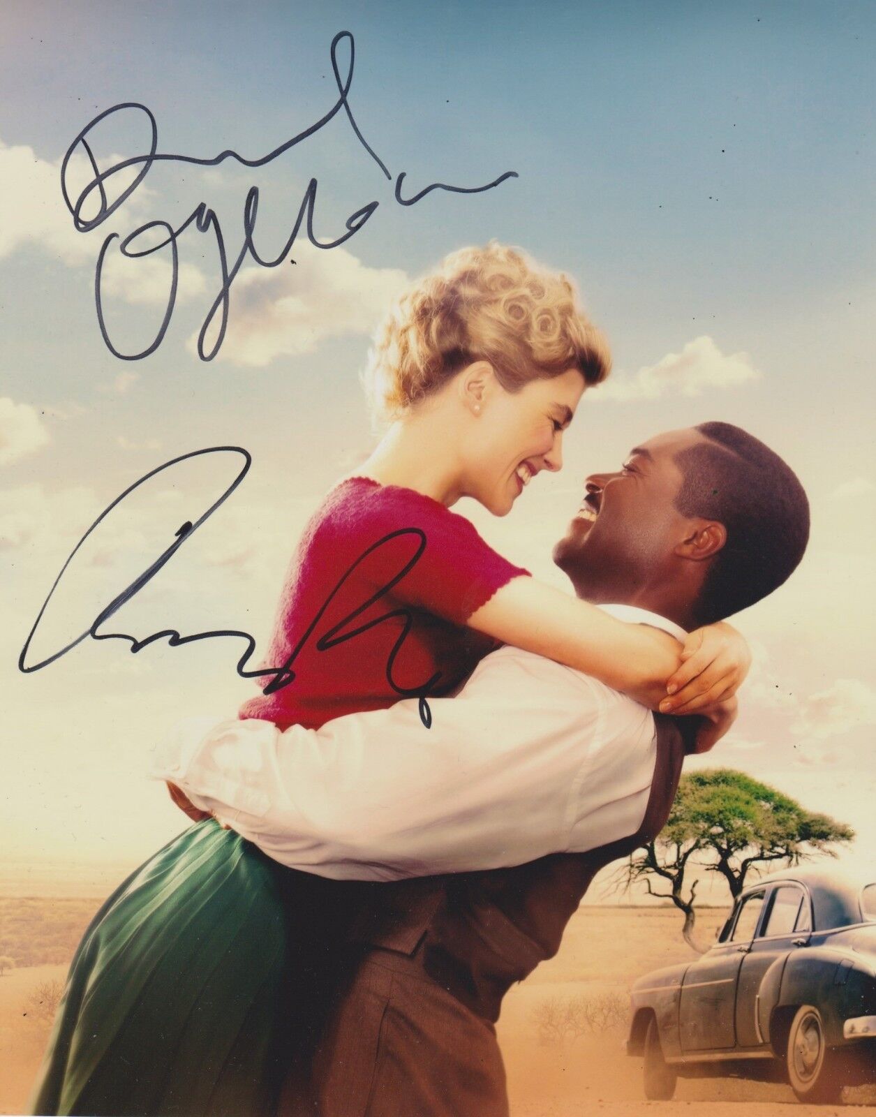 Rosamund Pike/David Oyelowo Signed A United Kingdom 10x8 Photo Poster painting AFTAL