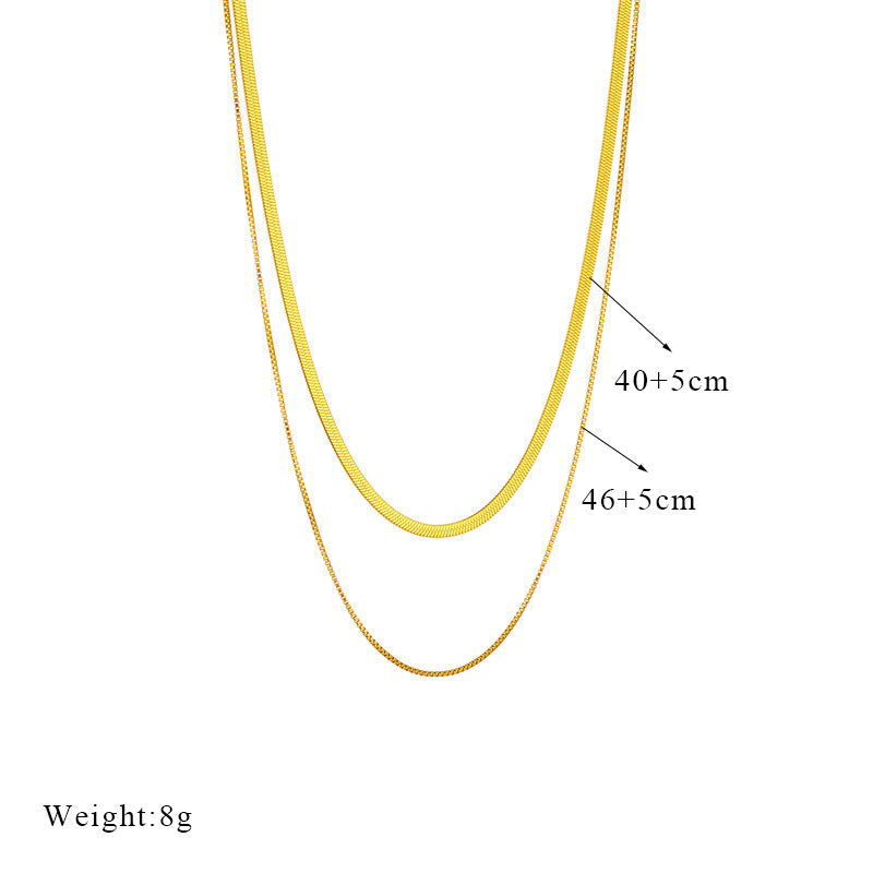 Chain Titanium Steel Electroplating Necklaces