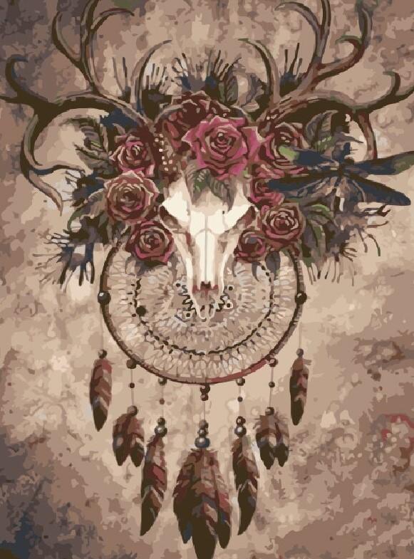 

Deer Dream Catcher – Abstract Paint By Numbers - 40*50CM, 501 Original