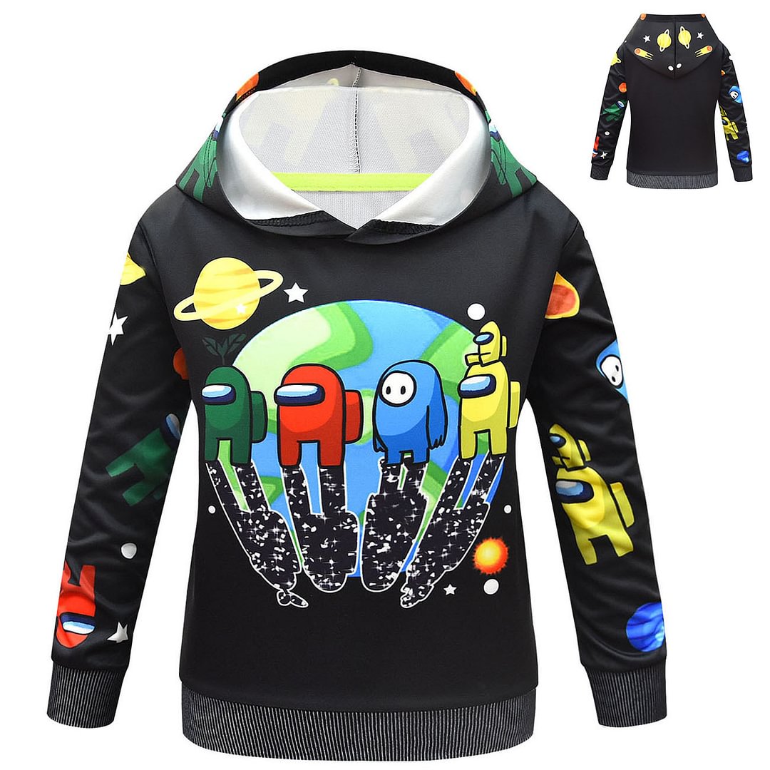 Among Us Hoodie Among Us Sweatshirt Pullover for Men Game Among Us Apparel 3D Long Sleeve for kids-Pajamasbuy