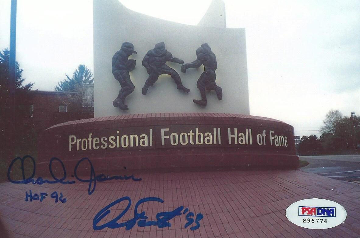 Charlie Joiner & Dan Fouts Signed Chargers Football 4x6 Photo Poster painting PSA/DNA COA Auto'd