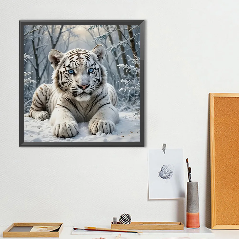 Diamond Painting - Full Round Drill - Tiger(Canvas|40*40cm)