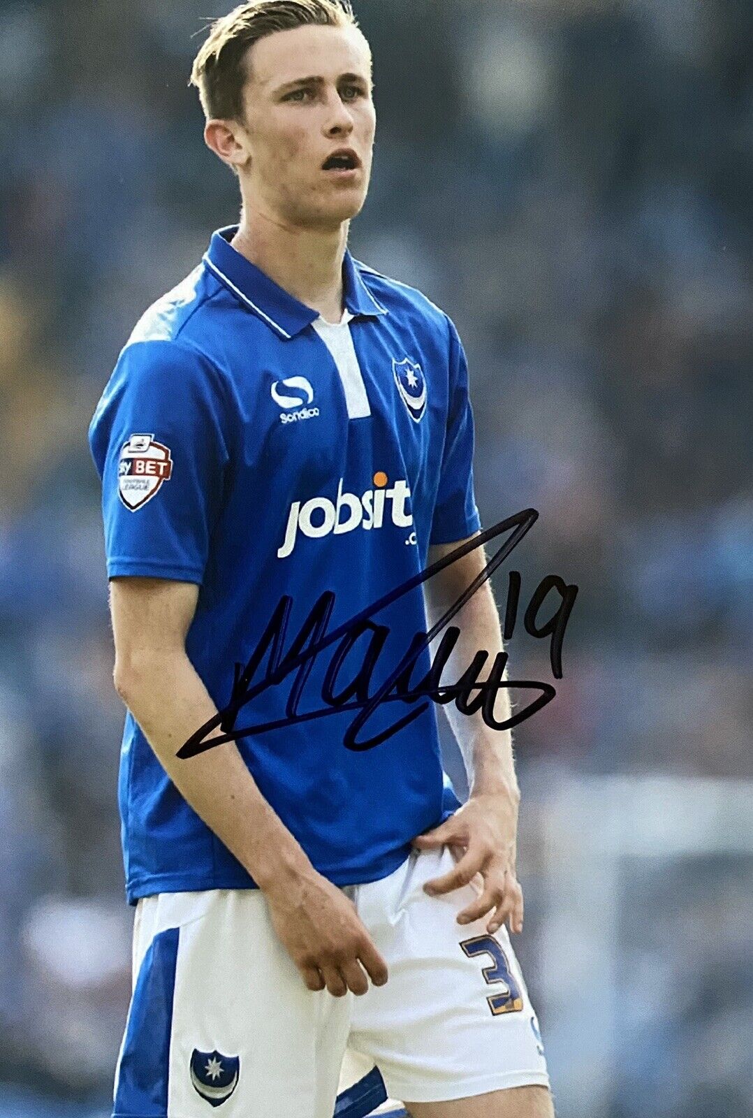 Adam May Genuine Hand Signed Portsmouth 6X4 Photo Poster painting