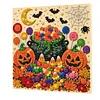 DIY Pre-Framed Halloween Pumpkin Button Art Canvas Kit
