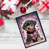 (US Local)Puppy Special Shaped A5 5D DIY Diamond Art Painting Notebook Kit for Friends