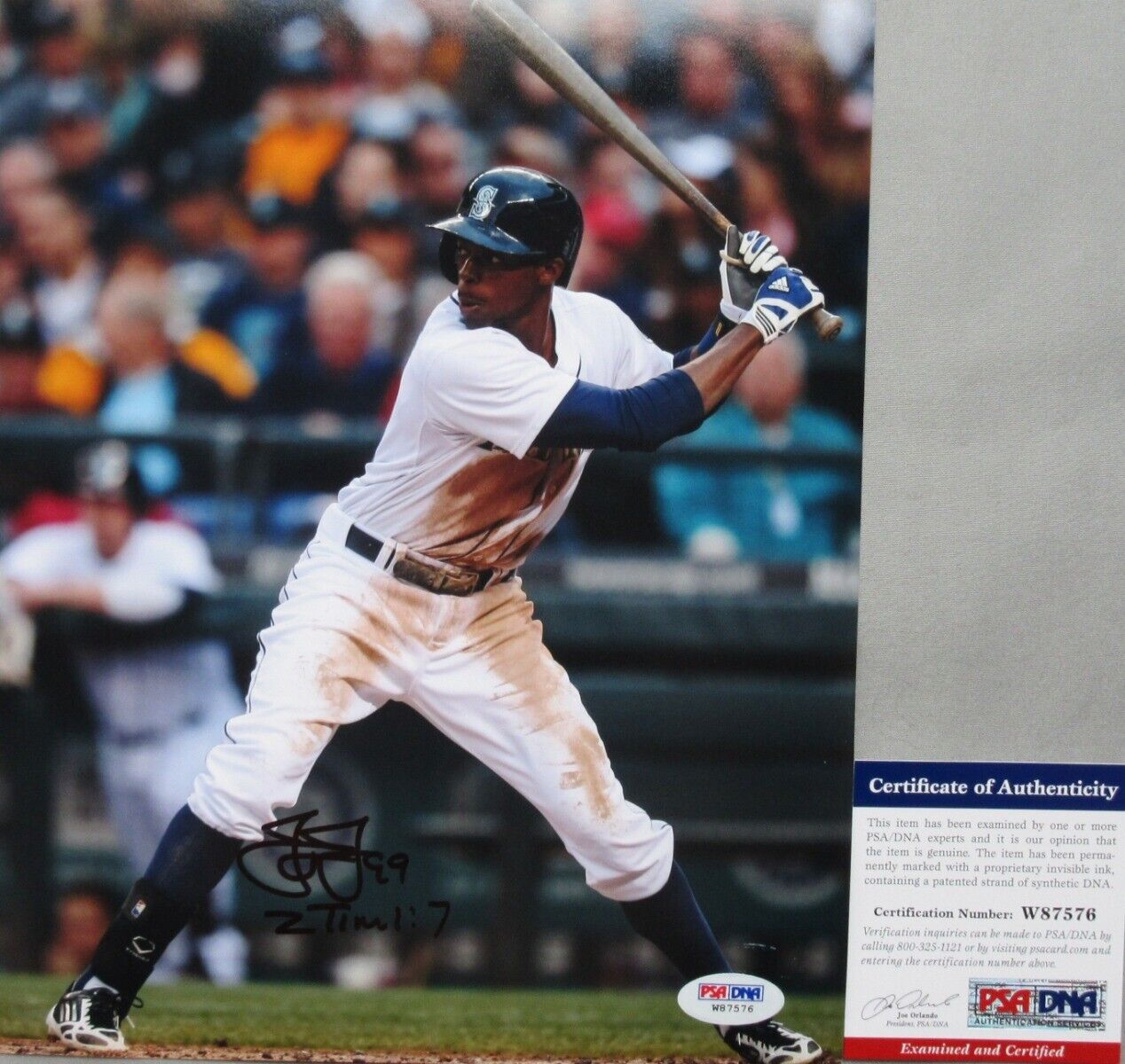 THE FUTURE!!! James Jones Signed SEATTLE MARINERS 8x10 Photo Poster painting #2 PSA/DNA