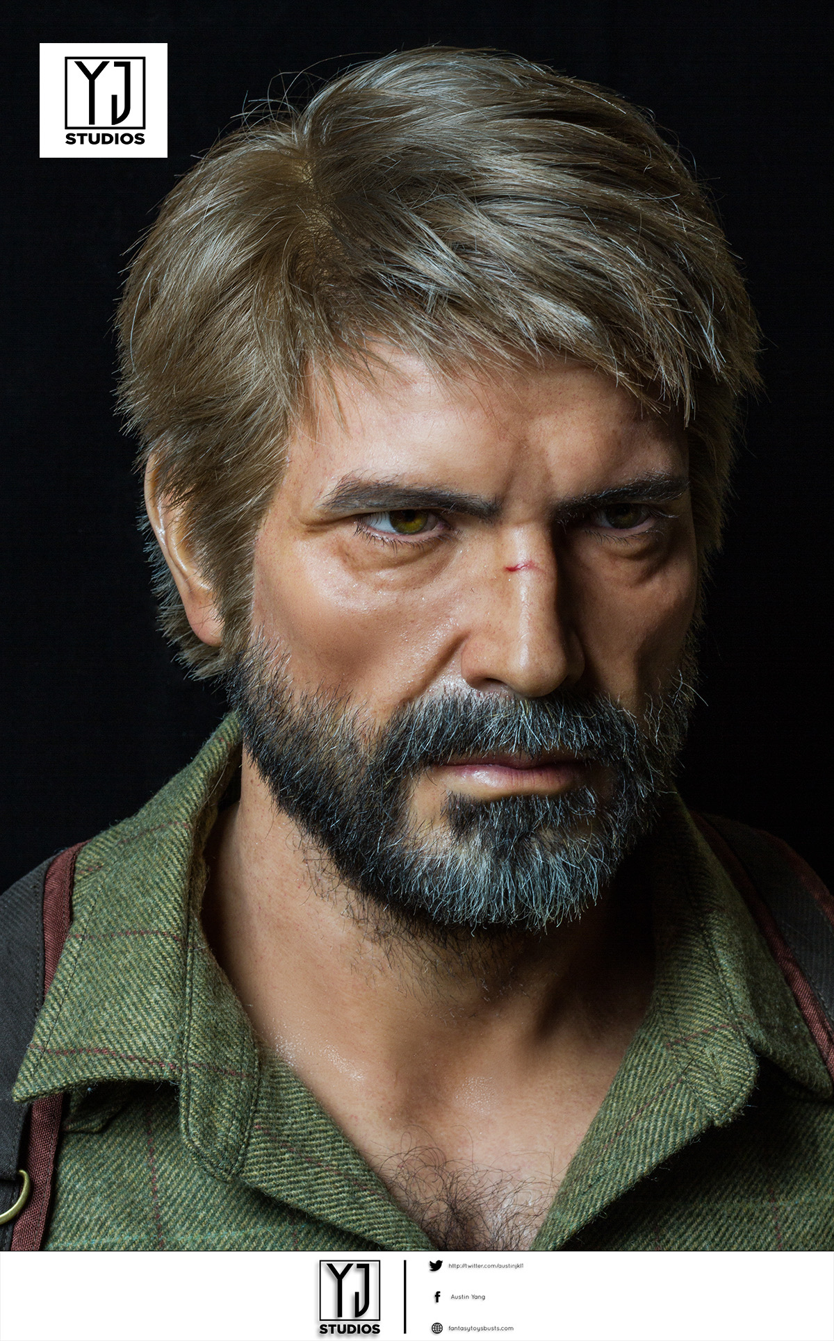 PRE-ORDER YJ Studio - The Last of Us Joel Miller 1/1 Bust Statue(GK)-