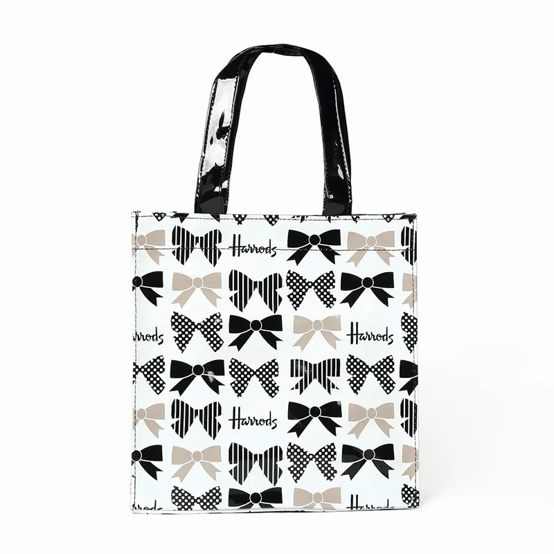 Mongw Cartton Pattern PVC Shopper Tote Bag for Women Large Capacity Waterproof Fashion Handbag and Purse