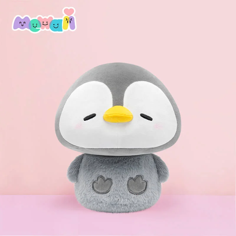 Mewaii® Mushroom Family Little Penguin Kawaii Plush Pillow Squish Toy