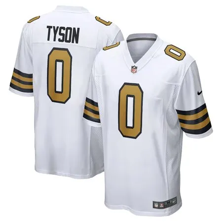 Youth New Orleans Saints #0 Jordyn Tyson White 2026 NFL Draft Game Jersey